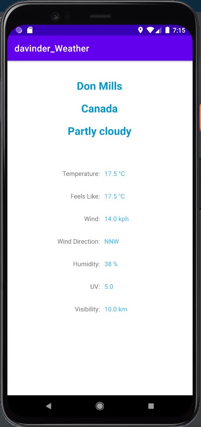 Weather App Screenshot